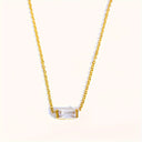 Birthstone Charm Bar Necklace