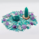 Amazonite Crystal Grid – Calm & Communication