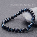 Premium Natural Deep Blue Tiger’s Eye Bracelet