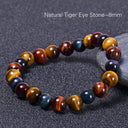 Premium Natural Tiger Eye Bracelet – Multicolor Tiger’s Eye
