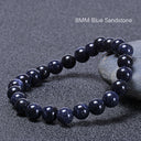 Premium Blue Sandstone Bracelet – Starry Night Energy