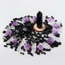 Obsidian Crystal Grid – Courage & Confidence