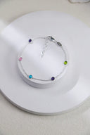 S925 Colorful Cut Gemstone Bracelet