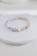 S925 Fluid Pearl & Silver Bracelet