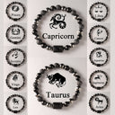 12 Zodiac Sign Crystal Bracelets