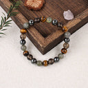 Protection Trio Bracelet – Hematite, Tiger’s Eye & Labradorite