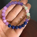 Calm & Clarity Anti-Anxiety Crystal Bracelet – Lapis Lazuli & Amethyst