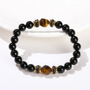 Black Agate & Tiger’s Eye Confidence Bracelet