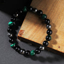 Shield Bracelet – Green Tiger Eye for Protection & Strength