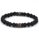 Labradorite • Lava Stone • Hematite Bracelet – Energy & Protection