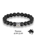 Zodiac Bracelet – Natural Lava Stone Beads (8mm)