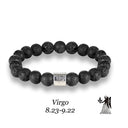 Zodiac Bracelet – Natural Lava Stone Beads (8mm)