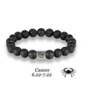 Zodiac Bracelet – Natural Lava Stone Beads (8mm)