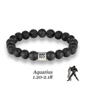 Zodiac Bracelet – Natural Lava Stone Beads (8mm)