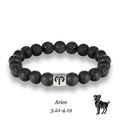 Zodiac Bracelet – Natural Lava Stone Beads (8mm)