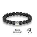 Zodiac Bracelet – Natural Lava Stone Beads (8mm)