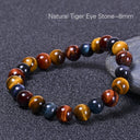 Premium Natural Tiger Eye Bracelet – Multicolor Tiger’s Eye