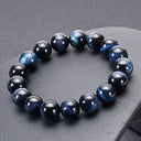 Premium Natural Deep Blue Tiger’s Eye Bracelet