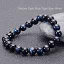 Premium Natural Deep Blue Tiger’s Eye Bracelet