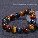 Premium Natural Tiger Eye Bracelet – Multicolor Tiger’s Eye