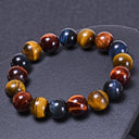 Premium Natural Tiger Eye Bracelet – Multicolor Tiger’s Eye