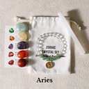 Zodiac Energy Crystal Set With Clear Quartz Bracelet