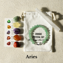 Zodiac Energy Crystal Set With Bracelet