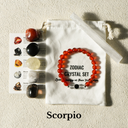 Zodiac Energy Crystal Set With Bracelet