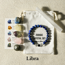 Zodiac Energy Crystal Set With Bracelet