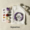 Zodiac Energy Crystal Set With Bracelet