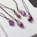 Divine Clarity & Intuition – Raw Brazil Amethyst Crystal Necklace