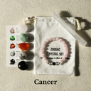 Zodiac Energy Crystal Set With Bracelet
