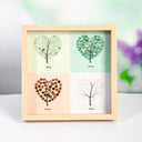 Four Seasons Heart-Shaped Crystal Tree Frame