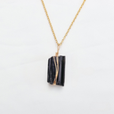 Ultimate Protection & Grounding – Raw Black Tourmaline Necklace