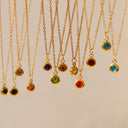 Radiant Birthstone Necklace