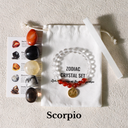Zodiac Energy Crystal Set With Clear Quartz Bracelet