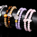 Heart Whisper – Rose Quartz & Pearl Double Bracelet