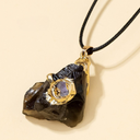 Empowerment, Protection & Serenity - Raw Crystal Energy Pendant