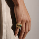 Paolas Vintage-Inspired Ring – Agate, Malachite & Lapis Lazuli