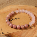 Love Energy Bracelet | Rose Quartz & Rhodochrosite