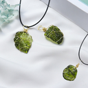 Cosmic Transformation & Higher Consciousness - Moldavite Tektite Pendant