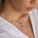 Birthstone Charm Bar Necklace