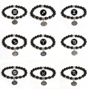 Zodiac Shield – Obsidian Zodiac Pendant Bracelet