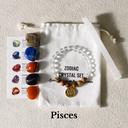 Zodiac Energy Crystal Set With Clear Quartz Bracelet