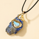 Empowerment, Protection & Serenity - Raw Crystal Energy Pendant