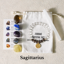 Zodiac Energy Crystal Set With Clear Quartz Bracelet