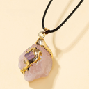 Empowerment, Protection & Serenity - Raw Crystal Energy Pendant