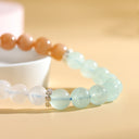 Serene Glow Bracelet (Aquamarine, Sunstone, White Moonstone)