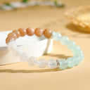 Serene Glow Bracelet (Aquamarine, Sunstone, White Moonstone)