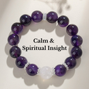 Inner Vision Bracelet - Amethyst & Phantom Quartz